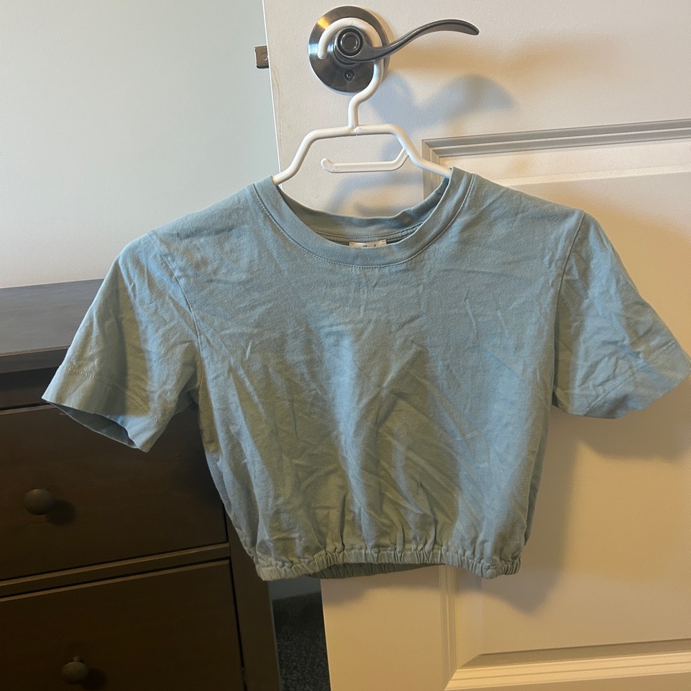 Wilfred Blue Crop Top